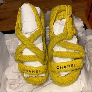 Chanel Lamskin Sandals